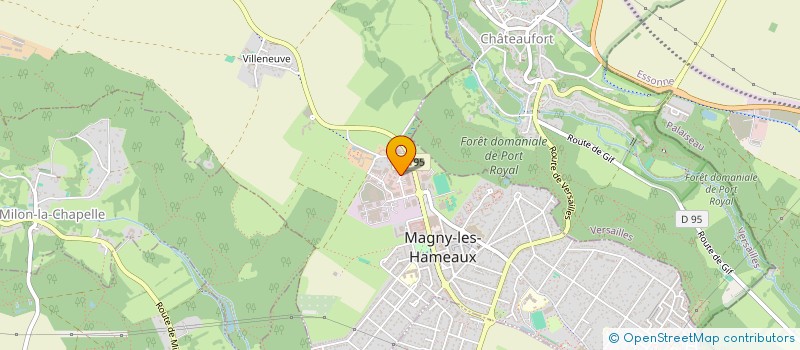 localisation de l'entreprise S.N. APAGEO à MAGNY-LES-HAMEAUX