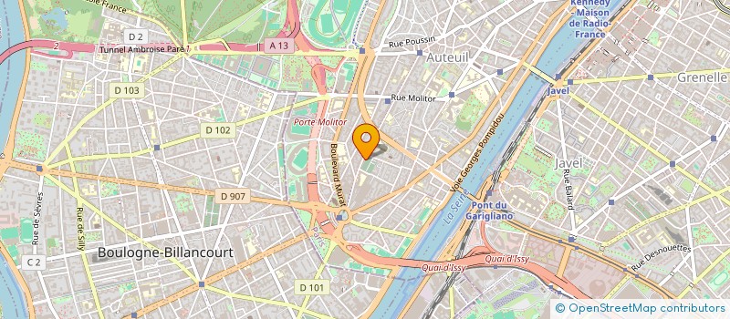 localisation de l'entreprise S.N.B.  PARIS