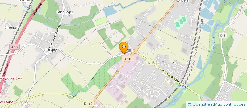 localisation de l'entreprise S.N.B.R. (SOCIETE NOUVELLE BLAIN RATET) à DISSAY