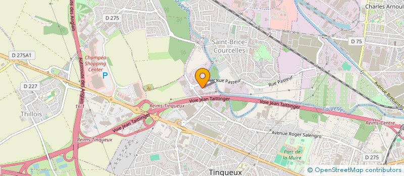 localisation de l'entreprise S.N. BARAT  TINQUEUX