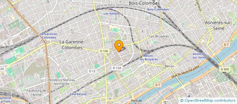 localisation de l'entreprise S.N.C.B à COURBEVOIE