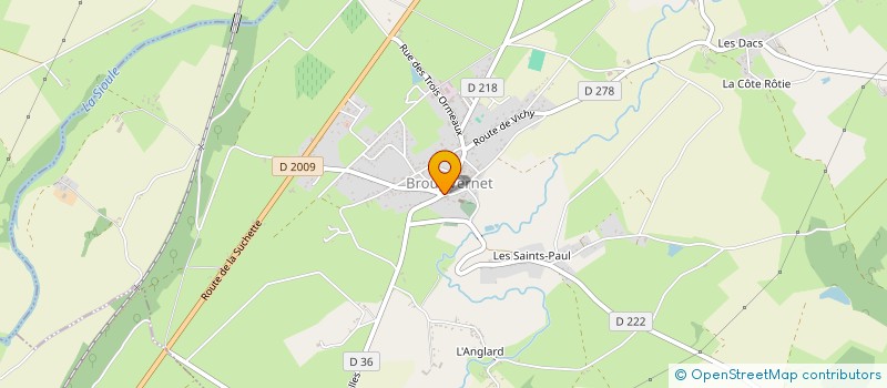 localisation de l'entreprise S.N.C. CASSISA à BROUT-VERNET
