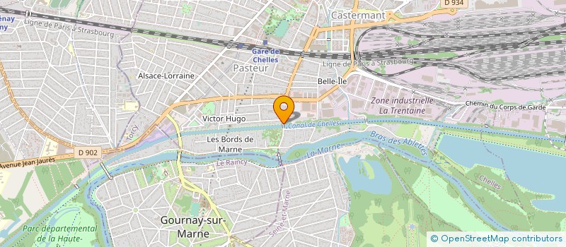 localisation de l'entreprise S.N.C. LA GOUJONETTE à CHELLES