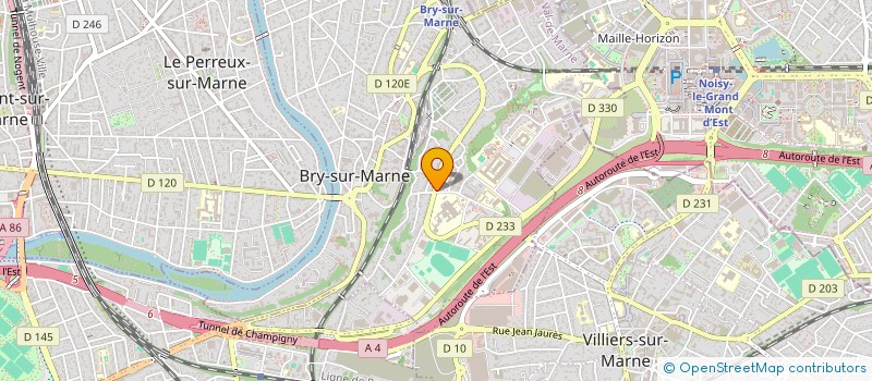 localisation de l'entreprise S.N.C. LISA-PASTEUR à BRY-SUR-MARNE