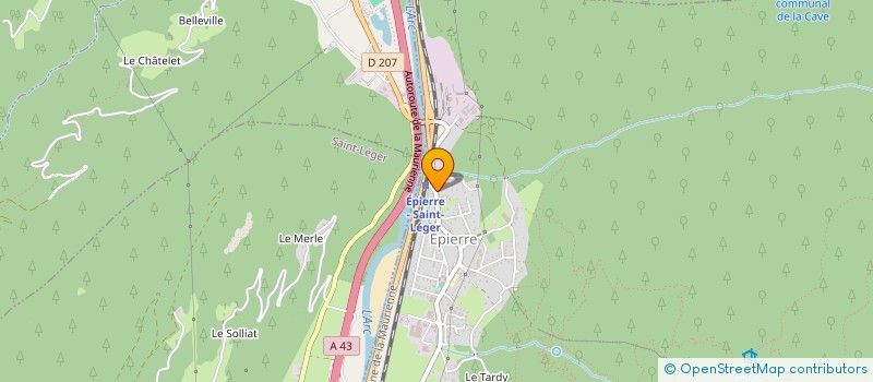 localisation de l'entreprise S.N.C. TABAC PRESSE EPIERRE  EPIERRE