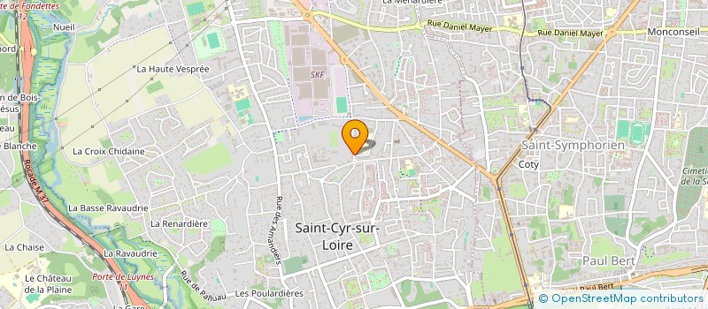 localisation de l'entreprise S.N.C. TEREGUZ-TURGOT  SAINT-CYR-SUR-LOIRE