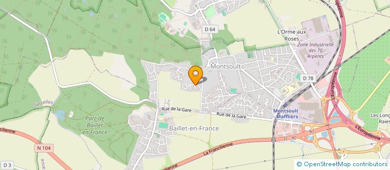 localisation de l'entreprise S&N CONSEIL  MONTSOULT