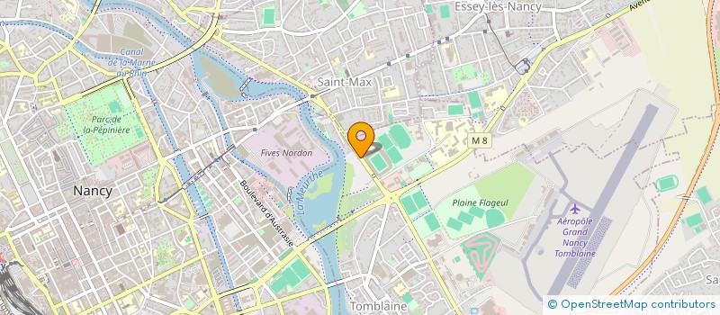 localisation de l'entreprise S.N.D.  TOMBLAINE