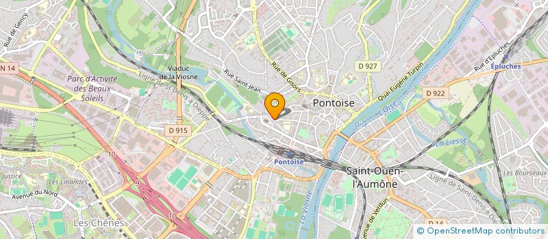 localisation de l'entreprise S.N.D.M.  PONTOISE