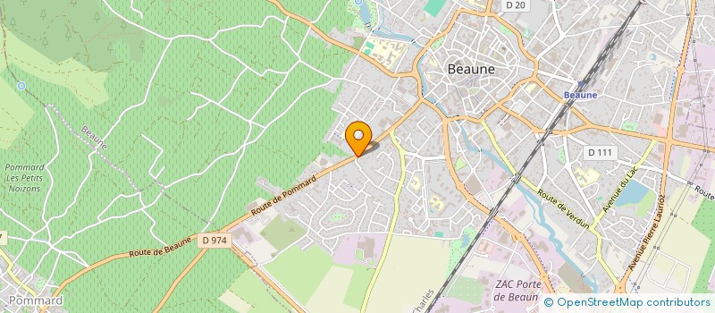 localisation de l'entreprise S.N.E.B à BEAUNE
