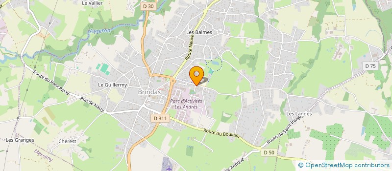 localisation de l'entreprise S.N.E INVEST  BRINDAS