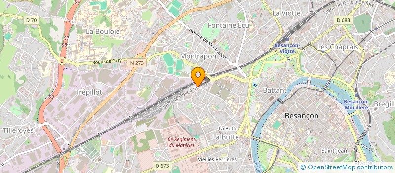 localisation de l'entreprise S.N. EDITIONS D'ART JP BARTHELEMY à BESANCON