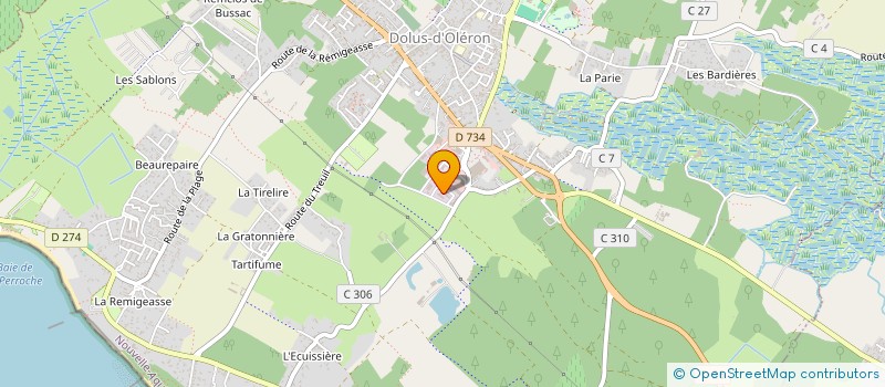 localisation de l'entreprise S.N. ENTREPRISE GENET  DOLUS-D'OLERON