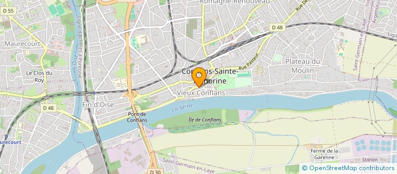 localisation de l'entreprise S.N.FLORELLE à CONFLANS-SAINTE-HONORINE