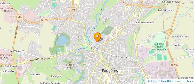 localisation de l'entreprise S.N.G.  FOUGERES