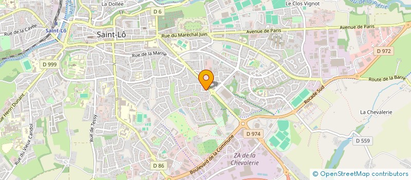 localisation de l'entreprise S.N.G.  SAINT-LO