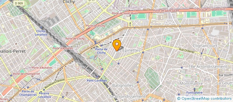 localisation de l'entreprise S.N.I. ELYSEE à CLICHY