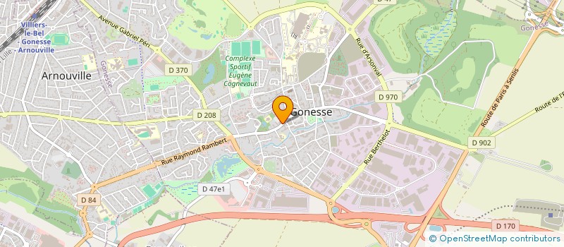 localisation de l'entreprise S.N.K.  GONESSE