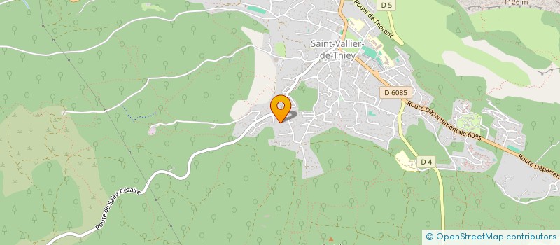 localisation de l'entreprise S.N.K. PLOMBERIE CHAUFFAGE CLIMATISATION à SAINT-VALLIER-DE-THIEY