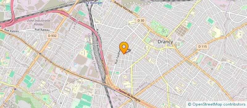 localisation de l'entreprise S.N.L.B à DRANCY