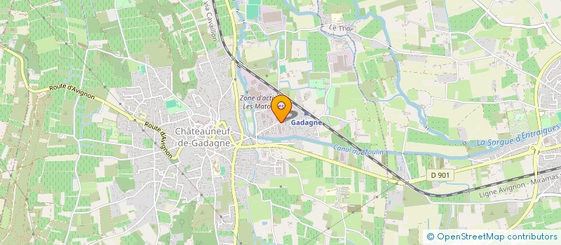 localisation de l'entreprise S N M MOBILIER à CHATEAUNEUF-DE-GADAGNE