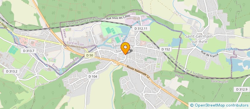 localisation de l'entreprise S.N.N.-SOFIEPI à SAINT-REMY-SUR-AVRE