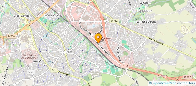 localisation de l'entreprise S.N.O TELECOM à TREGUEUX