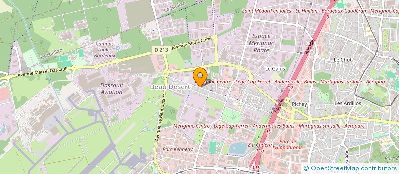 localisation de l'entreprise S N P 2 I à MERIGNAC