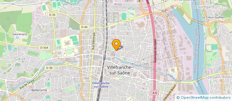 localisation de l'entreprise S.N.P.A SOC NETTOYAGE PREPARAT AUTOS à VILLEFRANCHE-SUR-SAONE