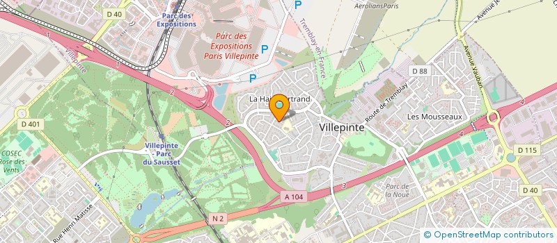 localisation de l'entreprise S.N.P.C à VILLEPINTE