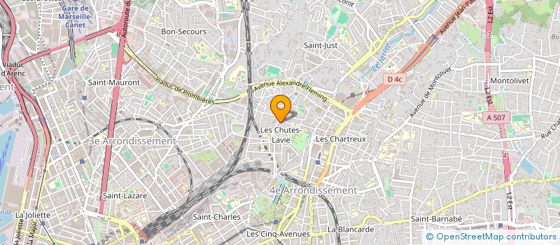 localisation de l'entreprise S N P N (STE NASAMY DE PEINTURE ET DE NETTOYAGE) à MARSEILLE