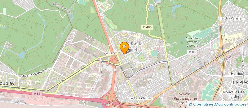 localisation de l'entreprise S N PEINTURE à MEUDON