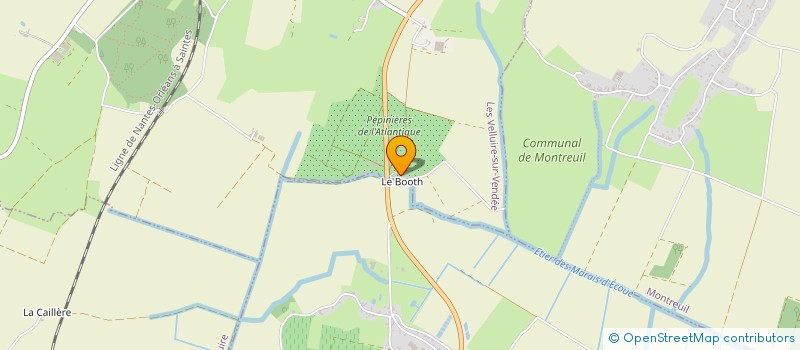 localisation de l'entreprise S.N. PEPINIERES DE L'ATLANTIQUE à LES VELLUIRE-SUR-VENDEE