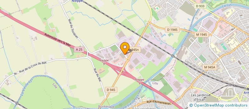 localisation de l'entreprise S.N PLASTI SERVICES  NIEPPE