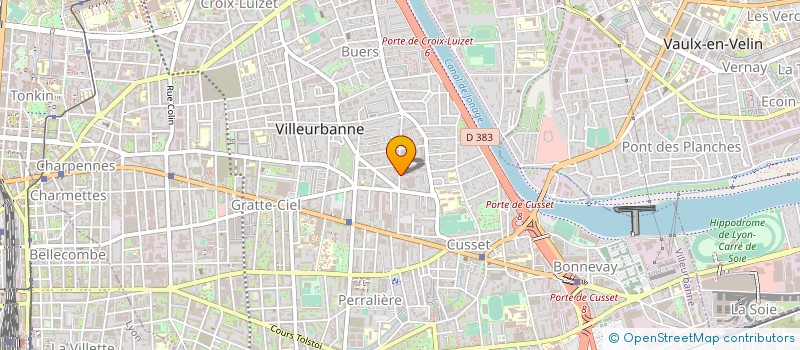 localisation de l'entreprise S.N. POLYFAC à VILLEURBANNE