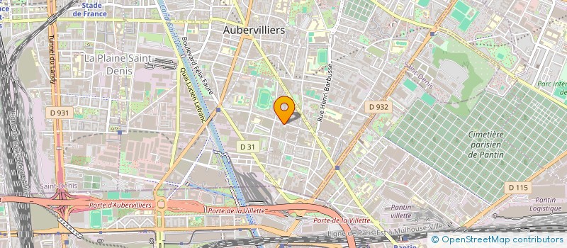 localisation de l'entreprise S N S  AUBERVILLIERS