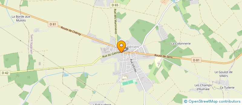 localisation de l'entreprise S.N. SIMON  SAINT-VALERIEN