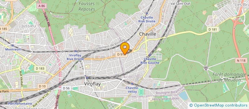 localisation de l'entreprise S.N.T. à CHAVILLE