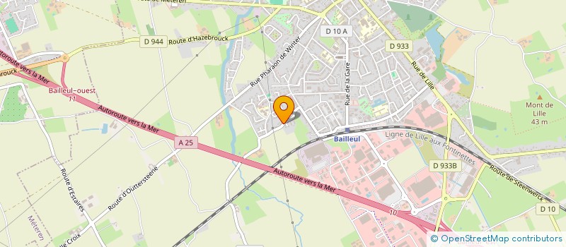 localisation de l'entreprise S.N.T.J à BAILLEUL