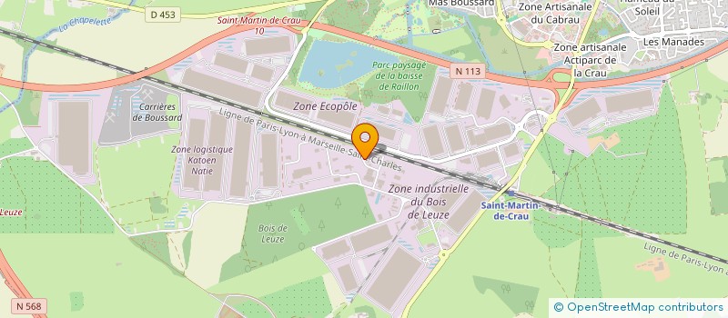 localisation de l'entreprise S.N.T.N.L. à SAINT-MARTIN-DE-CRAU