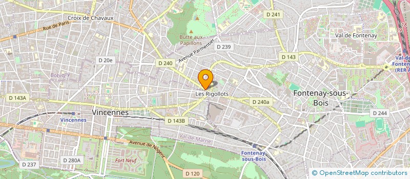 localisation de l'entreprise S.N.V.P. COURSES à FONTENAY-SOUS-BOIS