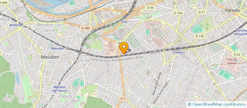 localisation de l'entreprise S.N.V.S. TELECOMS à CLAMART