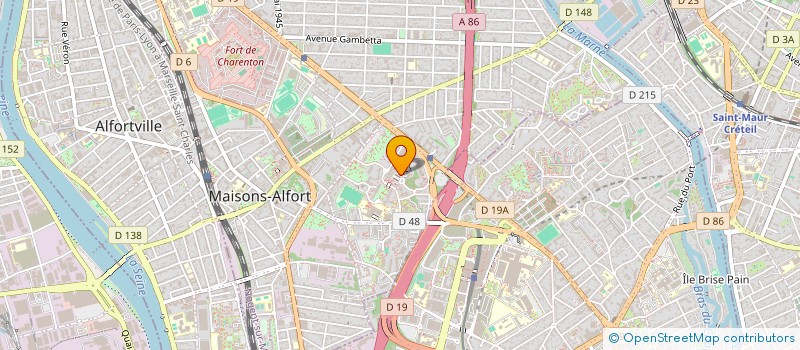 localisation de l'entreprise S.N.Y OPTIQUE  MAISONS-ALFORT