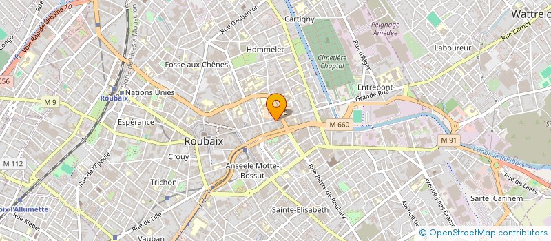 localisation de l'entreprise S@NTINEL  ROUBAIX