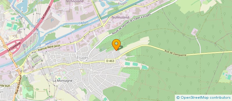 localisation de l'entreprise S&O  ETUPES