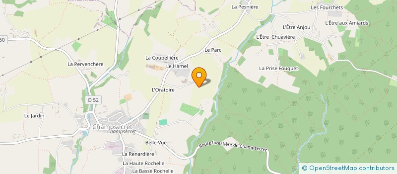 localisation de l'entreprise S.O.A.M à CHAMPSECRET