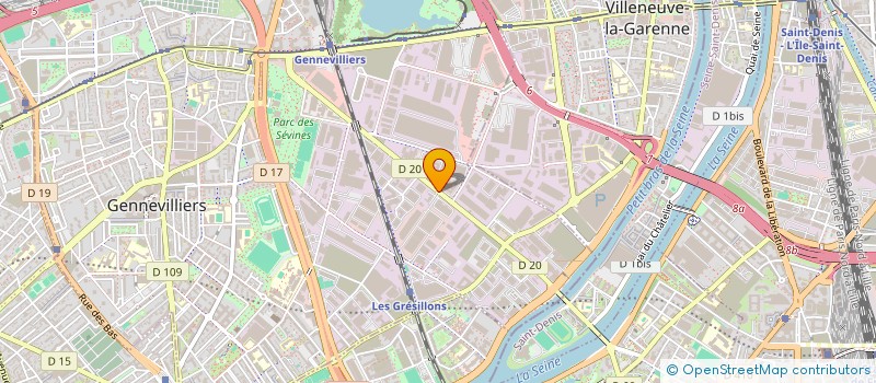 localisation de l'entreprise S.O AMENAGEMENTS à GENNEVILLIERS