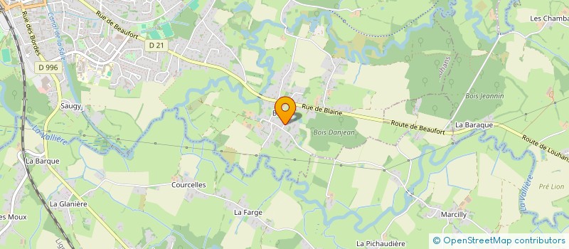 localisation de l'entreprise S.O. BOIS à LOUHANS