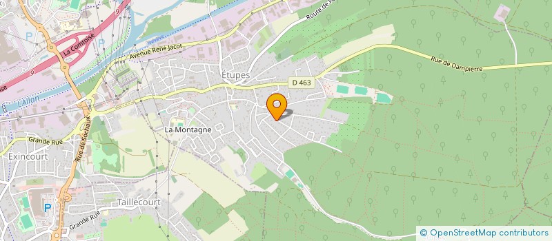 localisation de l'entreprise S O C R I à ETUPES
