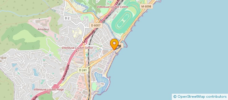 localisation de l'entreprise S O C R I SARL GESTIONS & CIE à VILLENEUVE-LOUBET